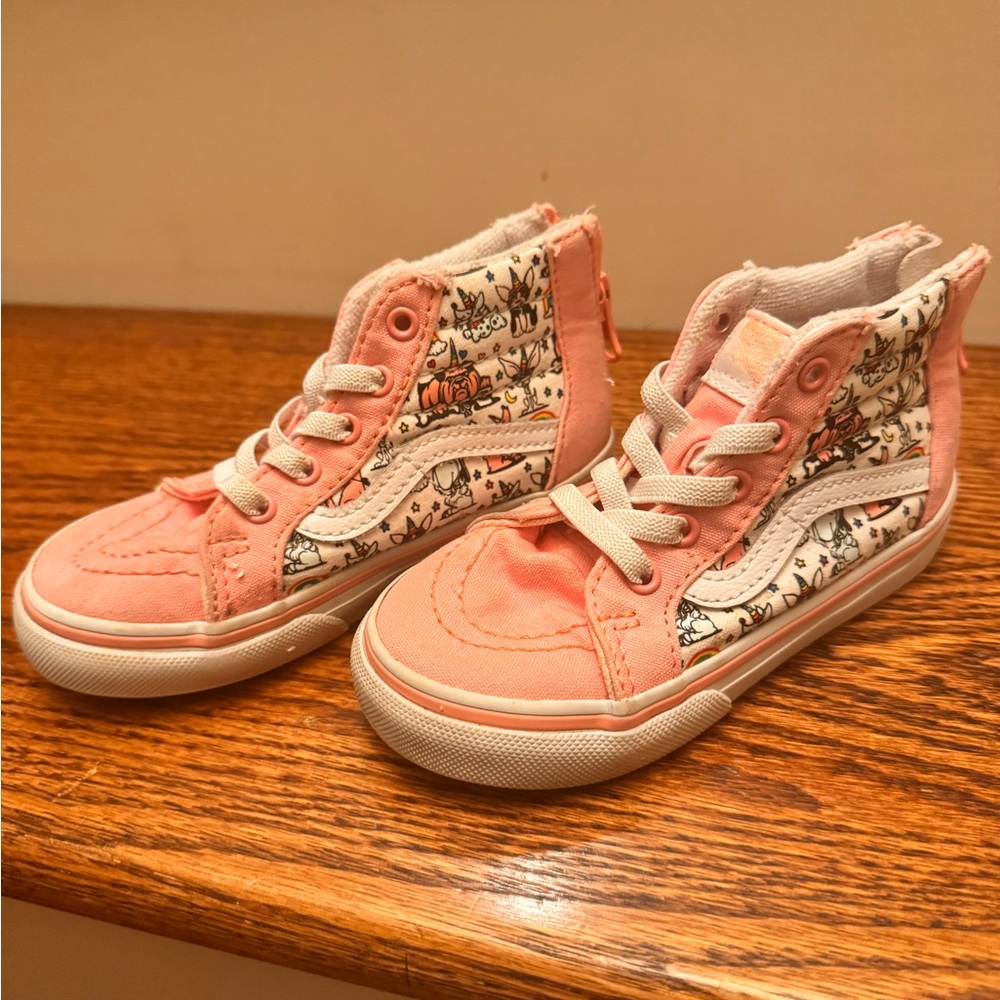 Vans Kids Pink High-Top Sneakers